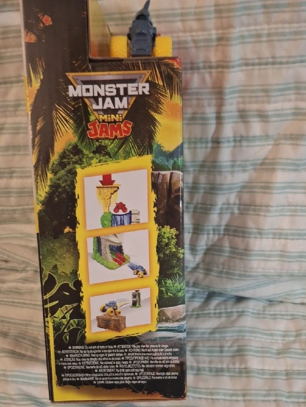 Monster Jam Mini Jams Megalodon Jungle Blaster Toy - Blue & Orange